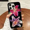 Capa Colorida de Lírio Adequada para iPhone 13, Capa Protetora Anti-Queda para iPhone 17, Estilo Hot Girl, Sensação de Luxo, Atacado 15