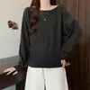 Suéter de Tricô Feminino Plus Size Outono/Inverno Novo Estilo Versátil Versão Coreana Elegante Simples Uma Alça Emagrecedor