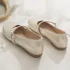 Sapatos de fada sapatos de salto baixo femininos 2026 outono novo estilo fundo plano versátil com saia sapatos de festa slip-on sapatos de dirigir