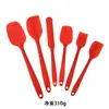 Espátula de Silicona Juego de 6 Piezas Cocina Repostería Crema Mantequilla Espátula Resistente a Altas Temperaturas Herramienta de Horneado Antiadherente Fácil de Limpiar