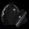 O mesmo conjunto de jaqueta Adidas Trefoil masculino para primavera e outono, solto, simples, casual, para esportes ao ar livre e cardigã moderno