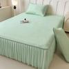 Falda de Cama Ice Bean Colchón Verano Fresco Seda Colchón Acondicionado Juego de Tres Piezas Hogar Dormitorio Colchón Suave Lavable a Máquina Colchón Individual
