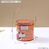 Cubo de mano de caramelo transfronterizo Regalo de Navidad snack de galleta juguete almacenamiento cubo de hierro Regalo de Navidad para niños embalaje