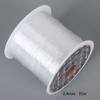 Línea de Pesca No Elástica Transparente DIY Tejida a Mano con Cuentas Cuerda Colgante Línea de Anillo Envuelto Línea de Pesca de Cristal de Nailon Seda de Pescado