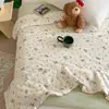 Colcha de Verão Classe A Labubu para Crianças, Colcha com Ar Condicionado, Colcha de Verão Solteiro/Casal, Algodão Puro, Lavável à Máquina, Colcha Fina para Bebê 1