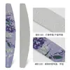 Patrón de impresión a color creativo lima de uñas serie de pintura al óleo de flores media luna gris arte de uñas tira de lijado tira de lijado de alta calidad