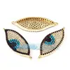 Accesorios DIY Ojo del Diablo Microincrustado de Cobre Puro Ojo Giratorio Conector Pulsera de Cuerda 30mm