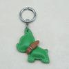 Estoque Transfronteiriço Mini Método Luta de Cachorros Chaveiro Desenho Animado Pingente de Cachorrinho de Couro Chaveiro de Carro Acessórios para Capa de Celular