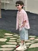Cotton Shop Camisa de Manga Corta para Niños Verano Estilo Coreano 2026 Nueva Suave Transpirable Cuadros Camisa para Niños Moderna