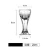 Copa de vino blanco de vidrio copa pequeña para licores una taza pequeña vino palillos copa bala separador de vino logo copa de vino