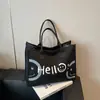 Diseño de Nicho Simple y Único, Bolso de Mano Artístico y de Estilo Perezoso para Mujer, Ligero y Versátil para Compras Diarias y Viajes al Trabajo