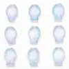 Pingente de Vidro Sinfonia 10*14mm Peixe Pequeno Pingente de Vidro Cristal Contas Soltas Acessórios para Joias Artesanais DIY Atacado