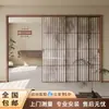 Sistema Perfecto Estético de la Canción: Puerta Deslizante de Tres Vínculos de Madera de Nogal para Cocina, Puerta Divisoria Deslizante para Sala de Estar y Balcón, Puerta Deslizante con Riel Colgante