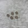 Fivela decorativa de metal Trevo estilo Chanel diamante estilo retrô botão de moda botão para camisa feminina cardigã roupas