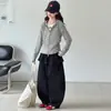 Conjunto de Sudadera Falso de Dos Piezas para Niñas Primavera/Otoño 2026 Nuevo Estilo Ropa de Primavera para Niñas Grandes Pantalones Anchos Sueltos Conjunto de Dos Piezas Moderno