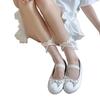 Calcetines de Encaje de Verano Encaje Fino JK Ultradelgados Lazo Polo de Lunares Japonés Transparentes Blancos de Media Caña Apilados