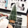Árbol de Navidad Pequeño de Navidad Nórdico Fibra de Yute Árbol Mini Monocromático de Escritorio Árbol de Navidad Decoración de Regalo Navideño Adorno