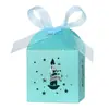 Caja de Dulces Navideños Cortada con Láser Hueca Estrella de Cinco Puntas Caja de Dulces de Bendición Regalo para Fiesta Navideña Caja para Empacar Velas
