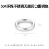 Jingdian Jewelry Anillo Cerrado Sin Costura de Acero Inoxidable Ecológico 304 Accesorios DIY Pulsera Collar Productos Semi-Terminados Venta al por Mayor en Stock