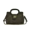 Bolso de mano pequeño con hebilla de cadena de rombos estilo Chanel para mujer 2026 Otoño Nuevo Diseño Elegante Bolso de Hombro Único Cruzado