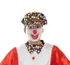 Máscara de payaso de plástico máscara cos máscara divertida accesorios de payaso nariz roja máscara divertida máscara de bola