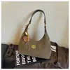 Bolso de Hombro Único para Mujer con Patrón de Diamantes Simple Retro Estilo Coreano Moda Versátil Chic Nicho Sensación de Alta Gama Cadena Bolso Cruzado para Mujer