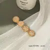 Presilha de cabelo de pérola sintética para franja e testa, presilha para franja, presilha bb, grampo reto popular, novo modelo de acessório de cabelo 2026