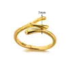 Europa y Estados Unidos anillo geométrico de gota de agua transfronterizo nuevo anillo chapado en oro para hombres y mujeres anillo de doble nudo fabricantes al por mayor