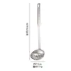 Cuchara de Sopa de Acero Inoxidable No Magnético 304 Venta al por Mayor Hotel Familia Cuchara para Porridge Juego de Cucharas para Fondue Colador de Concha para Sopa Duradero Hogar