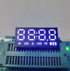 Tubo digital LED de 4 dígitos luz azul brilhante áudio bluetooth tela digital ED linha única 7 pinos grande 4 8 tubo digital positivo 8