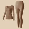 Ropa Interior Térmica para Mujer, Ropa Ultra Delgada para Embellecer la Piel, Ropa de Otoño Calentada y Conjunto de Pantalones Largos, Mascarilla Facial, Camiseta Base para Mujer, Otoño e Invierno