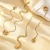 Nuevo Pulsera Sencilla Entrelazada con Circonita de Estilo Europeo y Americano de Lujo Ligero, Acero Inoxidable Chapado en Oro de 18K, Pulsera de Moda para el Día a Día