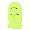 Novo Chapéu de Lã Tricotado de Cor Sólida com Três Furos para Outono e Inverno, Máscara Facial à Prova de Vento e Quente, Gorro de Lã Estilo Europeu e Americano para Ciclismo em Estoque