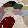 Cárdigan de punto azul leche para mujer, atuendo nuevo para principios de otoño 2026, chaqueta de cuello redondo, suéter, otoño e invierno, talla única, negro