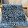 Tamaño grande, envío gratis, alfombrilla de chenilla de color liso para el suelo, alfombrilla absorbente para el baño, alfombrilla para los pies del hogar, alfombrilla para la puerta de la cocina y el dormitorio