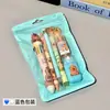 Set de papelería de aprendizaje Capibala Set de regalo para estudiantes Set de 7 piezas de alto valor Set de resaltador y cinta correctora