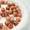 Ágata Salmón Sardónice Natural Cuentas Redondas Estilo Antiguo Cuentas Sueltas Pulsera DIY Collar Cuentas para Juguetes