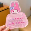 Adesivos de Unha Sanrio para Crianças, Arte de Unha Fofa e Divertida, Peças de Unha para Estudantes, Peças de Unha Doces, Unhas Vestíveis para Crianças