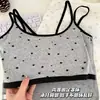 Camisola sexy de verano con estampado de leopardo sin espalda para chica atrevida con copas en el pecho corte ajustado espalda hermosa estilo deseo puro top base sexy