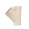 Série de Tubos Planos de PVC Yachang Acessórios para Tubos Planos de Banheiro e Vaso Sanitário Tê Reta Oval Tê Reta de 45 Graus