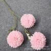 Nova 3 cabeça grande crisântemo flor artificial tênis de mesa casamento Espinho bola de casamento decoração de casa feriado bola de cebola dente-de-leão flor de seda