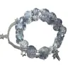 Nuevo Pulsera Geométrica de Cristal Estilo Chino para Niñas Ins Pulsera Dulce de Cuentas Rotas para Estudiantes Joyería de Moda Versátil Venta al por Mayor