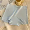 Pantaloncillos de Hielo de Seda sin Costuras Estilo Japonés para Niñas, Boxer Transpirable de Algodón Extendido para Verano, Ropa Interior Sexy de Cintura Media de Ángulo Plano