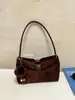 Bolsos Otoño Invierno Estilo Maillard Para Viajar Suede Felpa Bolso de Hombro Único Bolso de Axila Sensación de Alta Gama Bolso Tote Retro Esmerilado Mujer