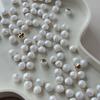 Botones de Perla de Hongo Pequeños Yisen Cárdigan de Punto para Suéter Estilo Chanel Pequeño Botones Metálicos Chaleco Nuevo Estilo Chino Botones Decorativos