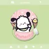 Alfombrilla de ratón con reposamuñecas, diseño de Pochacco, linda goma para palma de oficina, soporte de escritorio para niñas, alfombrilla de ratón personalizada