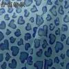 Tecido Jacquard Embossado Retrô Coração Azul Europeu e Americano Vestido Feminino Fio de Mala Fresco Jacquard Tingido em Fio