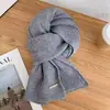 Estilo Coreano Nuevo Tejido Pata de Gallo Doble Cara Otoño e Invierno Cálido Moda Clásico Cuello Combinable Bufanda de Pareja Trendy para Mujer