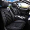 Nuevo Cojín de Seda Helada para Asiento de Coche de Verano, Universal para Cinco Asientos, Funda de Asiento de Coche de Gato de Dibujos Animados, Funda Completa de Cuero para Asiento de Coche