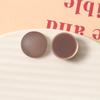 Zhen Tu 18mm Gelatina Fresca Mate Semiredonda Accesorios de Resina DIY para Pendientes, Pinzas para el Cabello y Materiales para Fundas de Teléfono